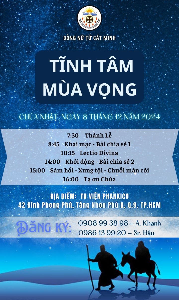 TĨNH TÂM MÙA VỌNG 2024